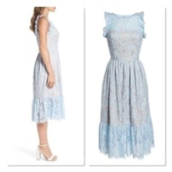 Eliza J Ruffle Lace Dress - Picture 2 of 11